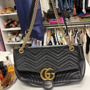 Gucci Marmont Medium Size Chevron Bag